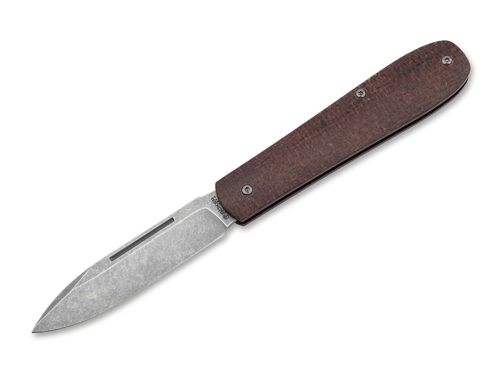 Böker Coffin Jute Micarta Braun