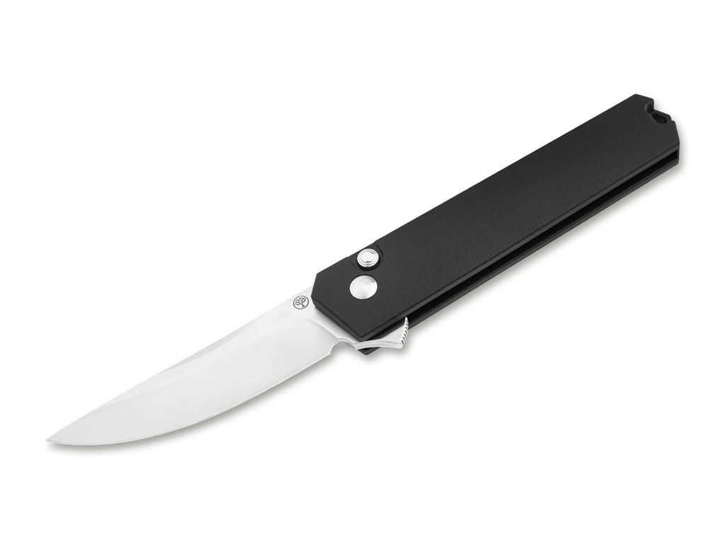 Böker Kwaiken Compact Button Lock Schwarz