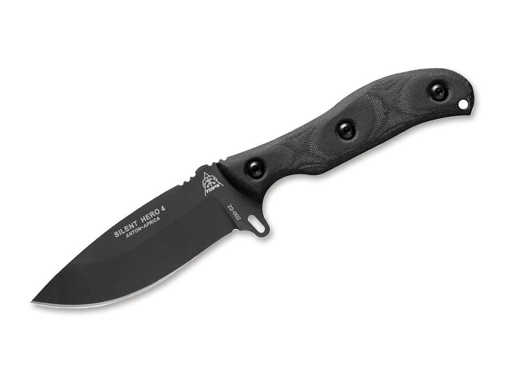 Tops Knives Silent Hero 4 Schwarz