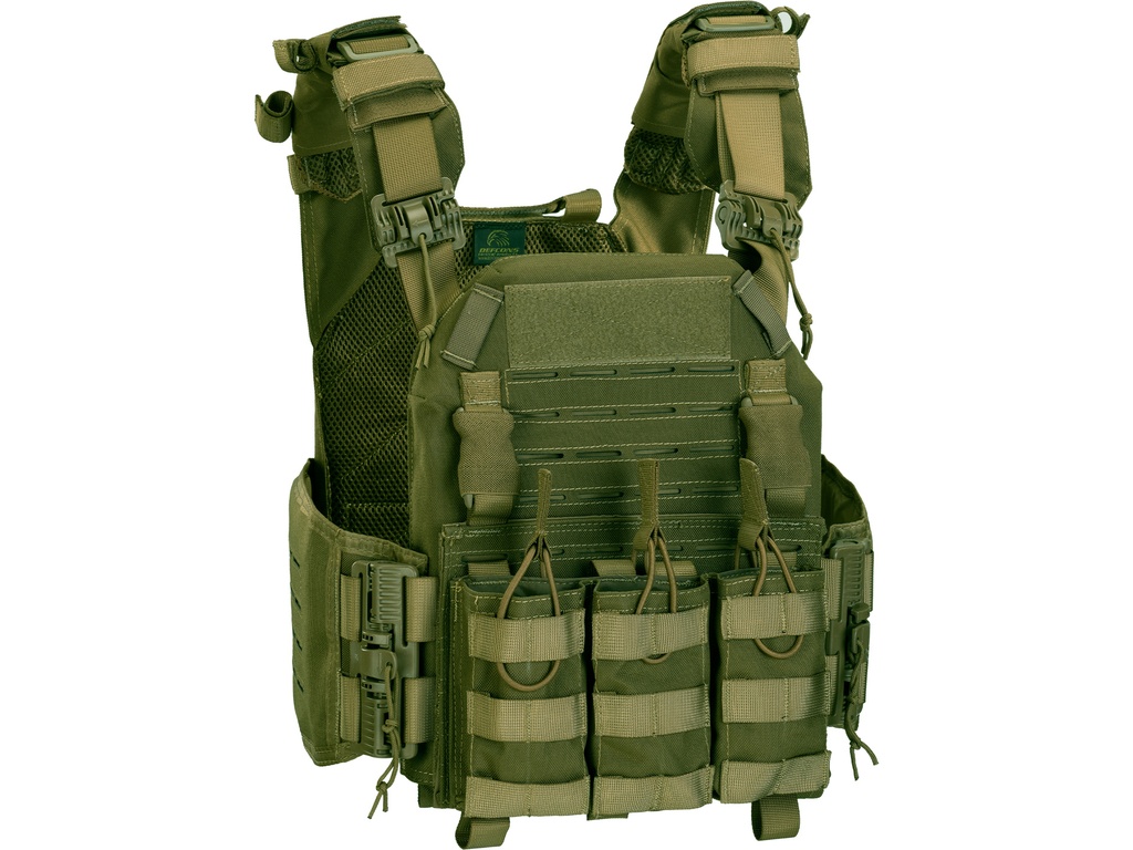 Defcon 5 Plattenträger mit schnellschlusssystem und dreifach Magazintasche