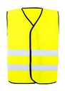 Korntex Warnweste Comfort-Fit mit schwarzem Saum
