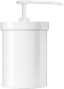 CosiMed Dosierbehälter weit 1250 ml - inkl. Dosierpumpe M